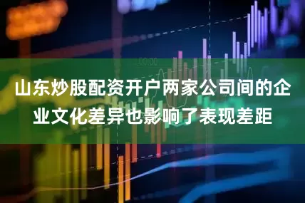 山东炒股配资开户两家公司间的企业文化差异也影响了表现差距